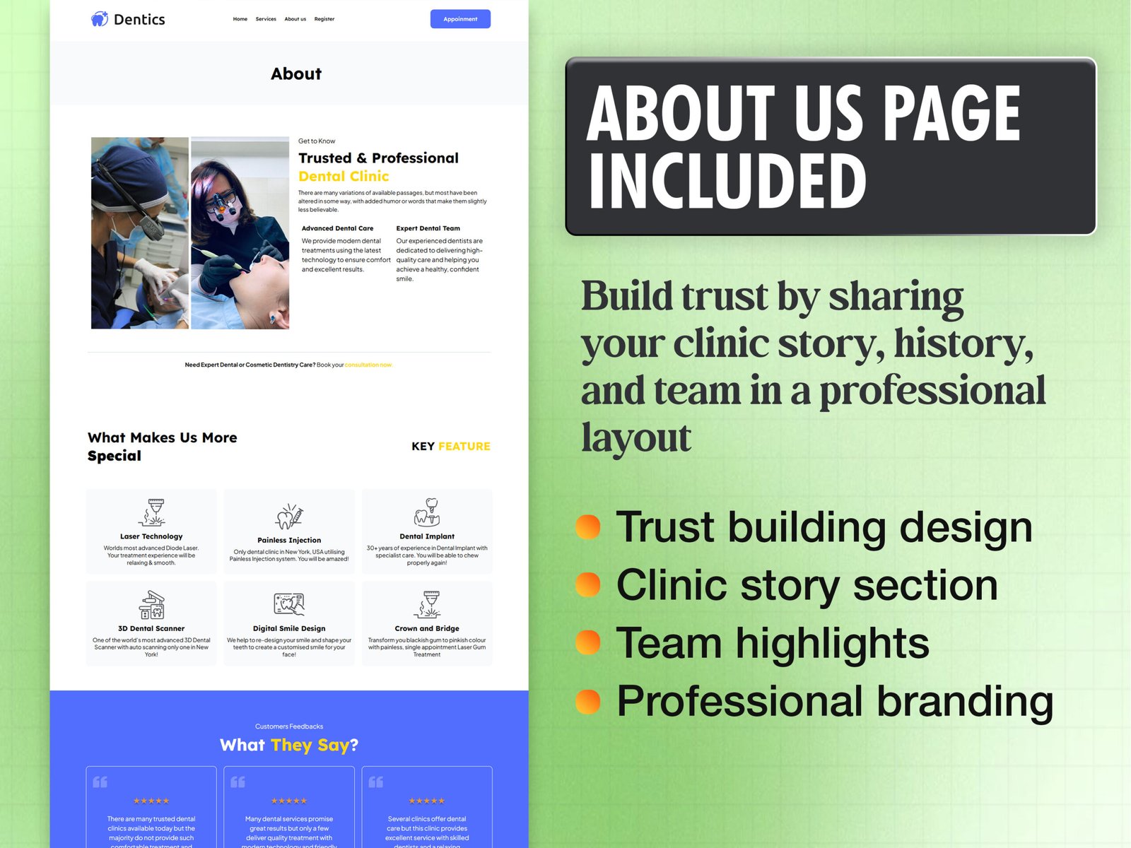 Dental Clinic GoHighLevel Website Template | GHL Dentist Website | Done For You | GHL Website Design - Image 5