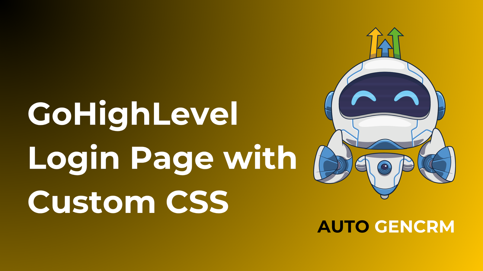 GoHighLevel Login Page with Custom CSS