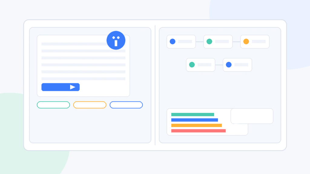 Split layout illustration with AI drafting an email on the left,HighLevel AI Review