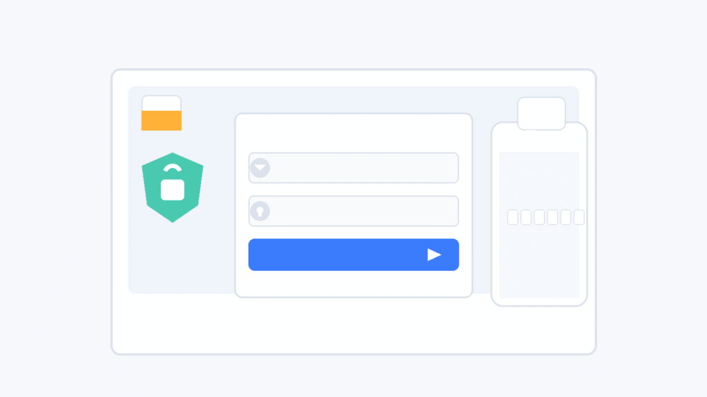 Flat illustration of a laptop login form with email and password fields Gohighlevel Login Guide