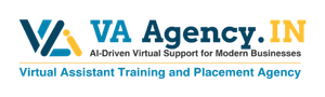 VA Agency virtual assistant training and placement agency teal logo