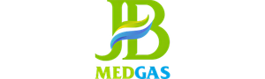 JB Medgas medical gas company green and blue logo
