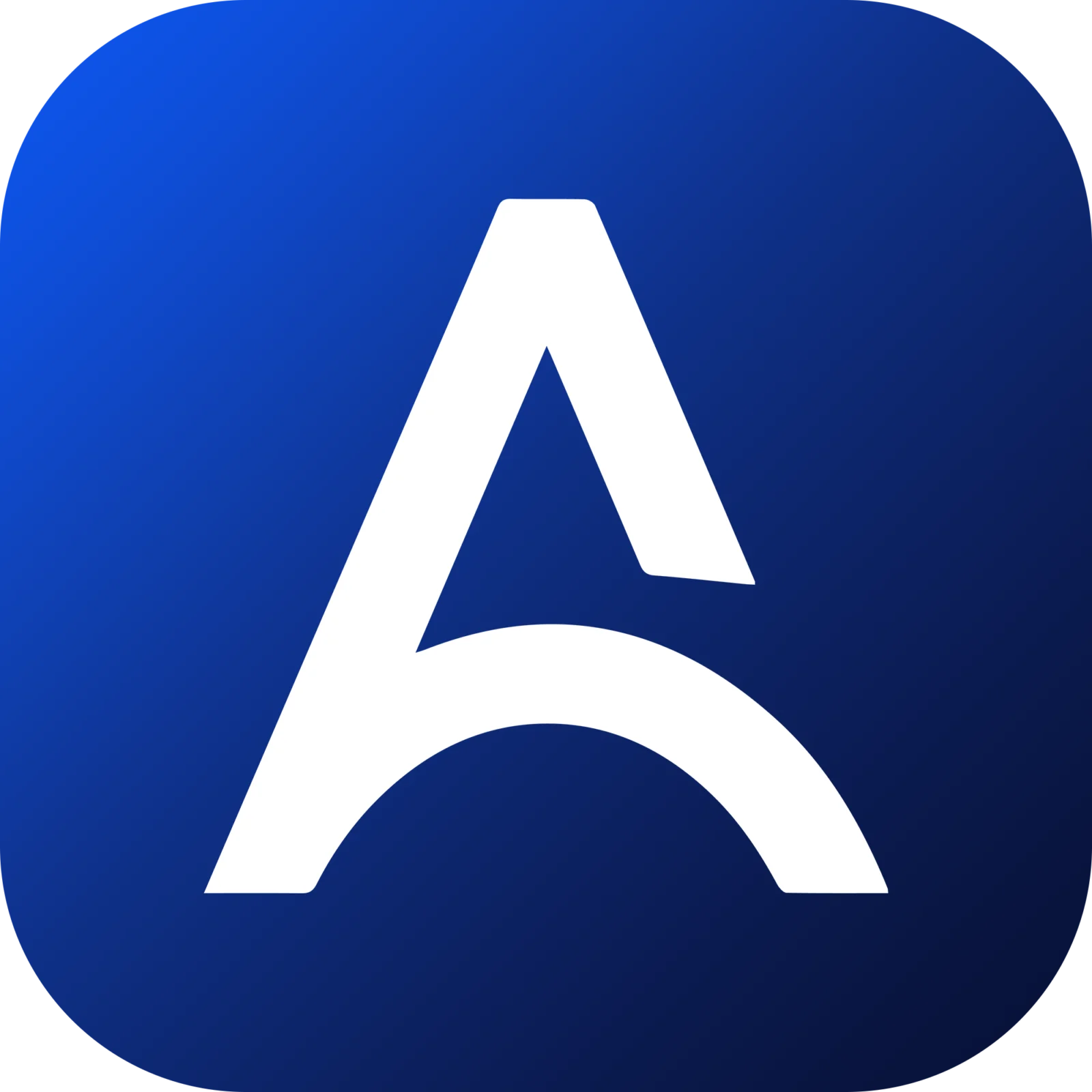 AutogenCRM favicon blue square icon with white letter A
