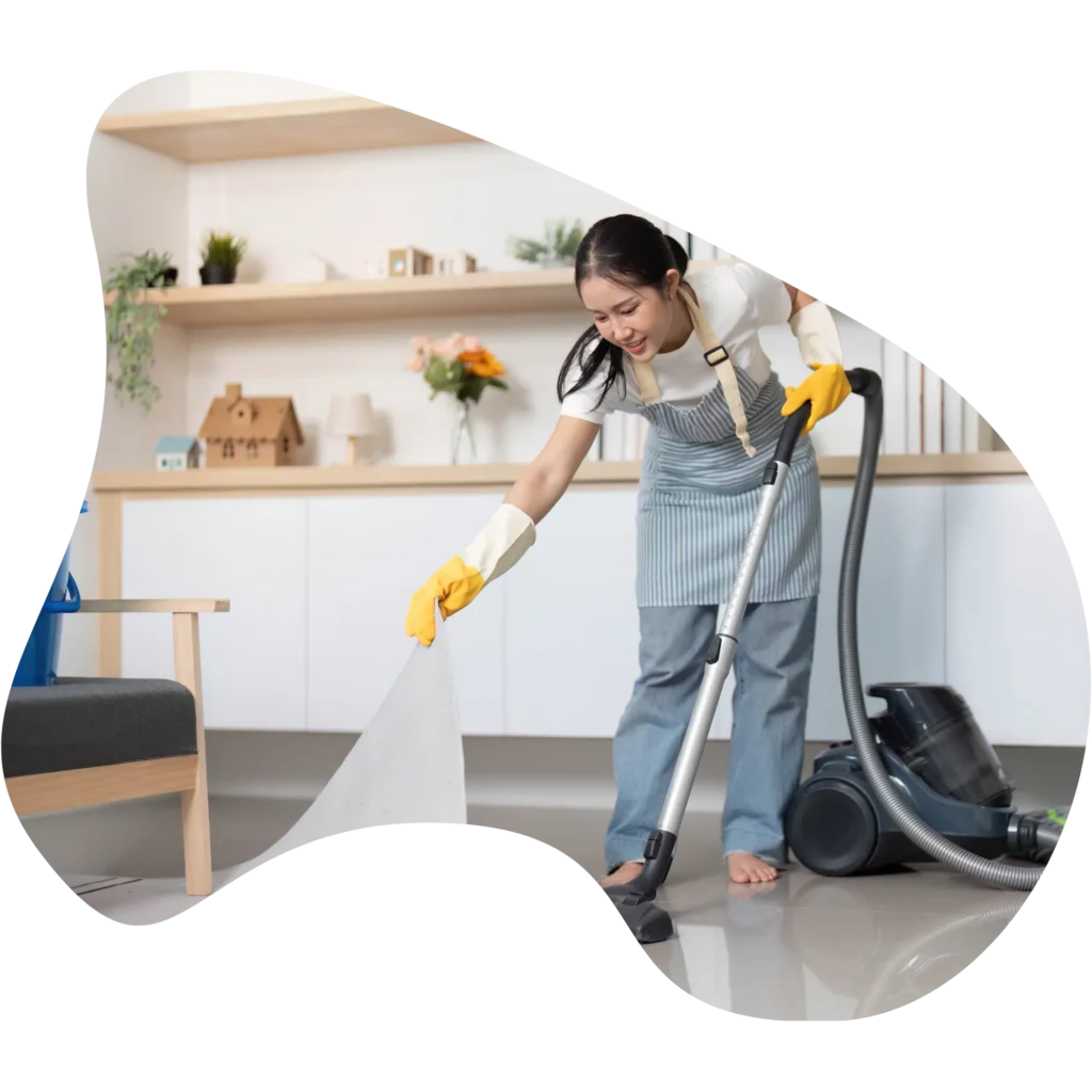 Local service business owner checking phone for customer messages and leads