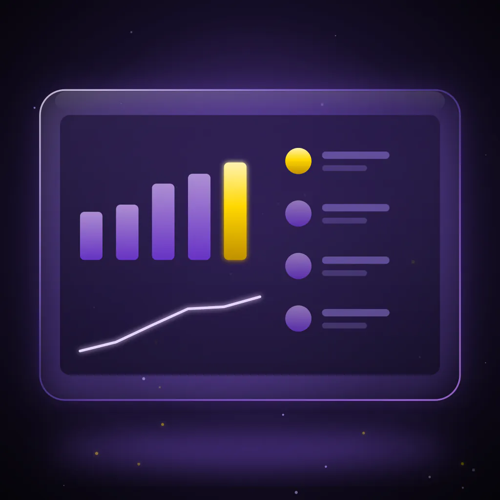 Glassmorphism 3D tablet showing GoHighLevel CRM dashboard with gear icons