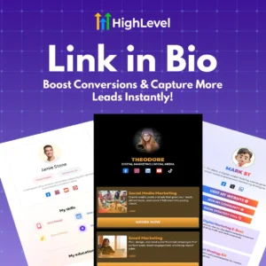 GHL Link in Bio Templates | Instagram, TikTok (Digital Download)