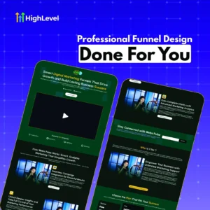 GoHighLevel Digital Marketing Funnel | Ready-to-Launch Sales Page | GHL Funnel + High-Converting Design