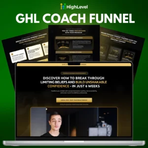 GoHighLevel Coach Landing Page Template | Mindset Coaching Funnel | GHL Funnel