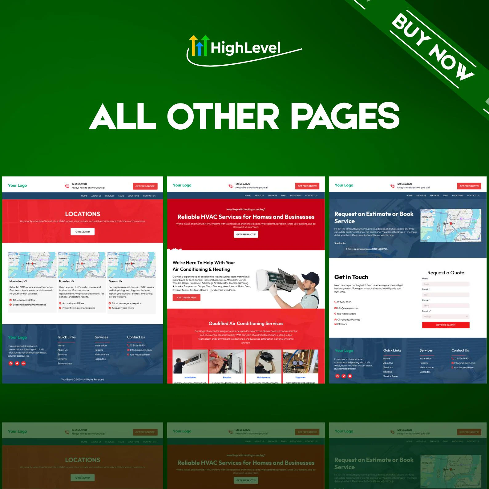 GoHighLevel HVAC Website Template | GHL Website | AC Repair Heating Services Site | Mobile Responsive - Image 3