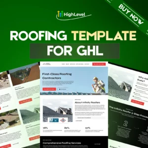 GoHighLevel Roofing Contractor Website Template | GHL Template