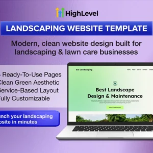 GoHighLevel Landscaping Website Template | Done For You | GHL Website Design