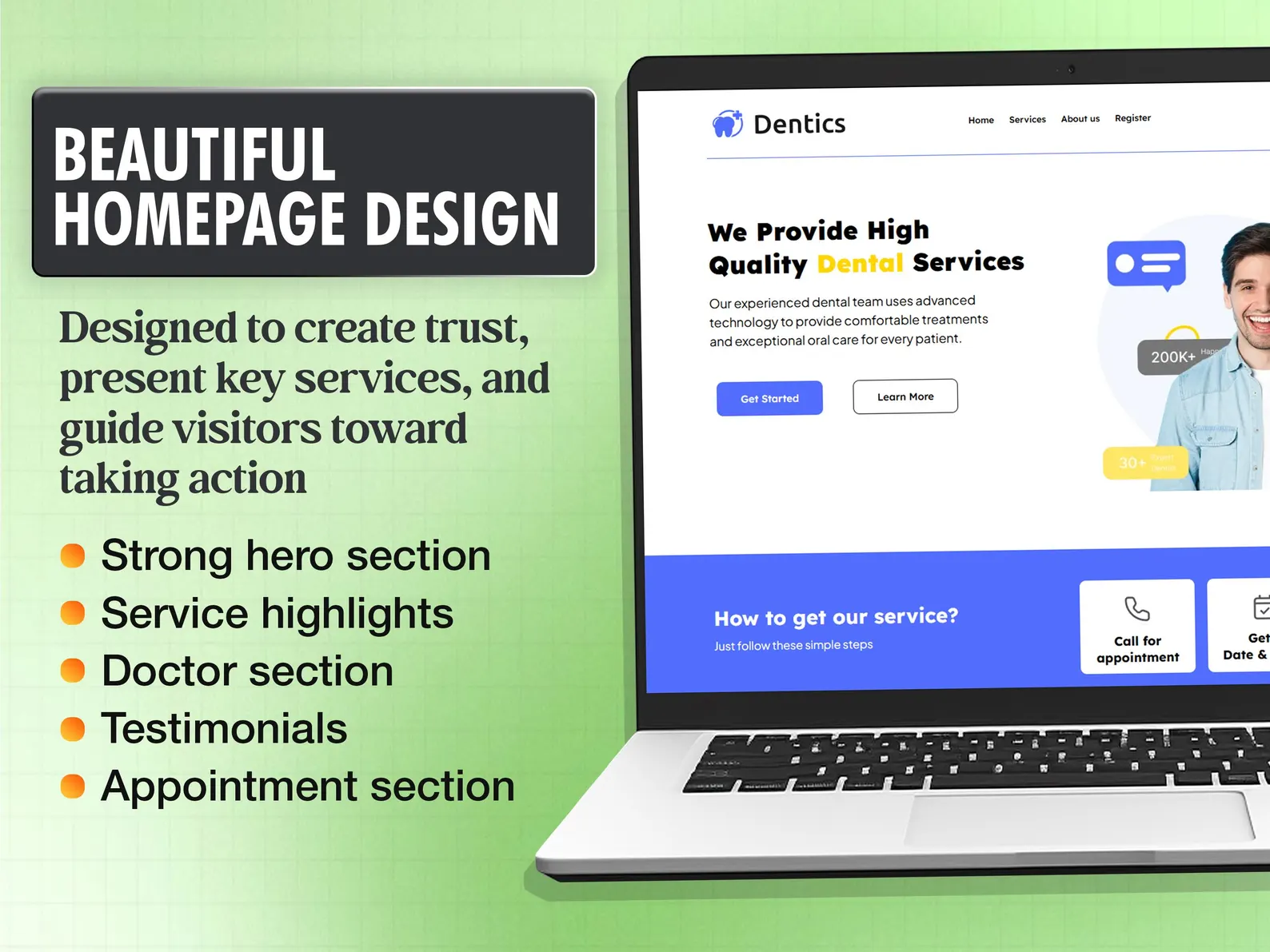 Dental Clinic GoHighLevel Website Template | Done For You | GHL Website Design - Image 3