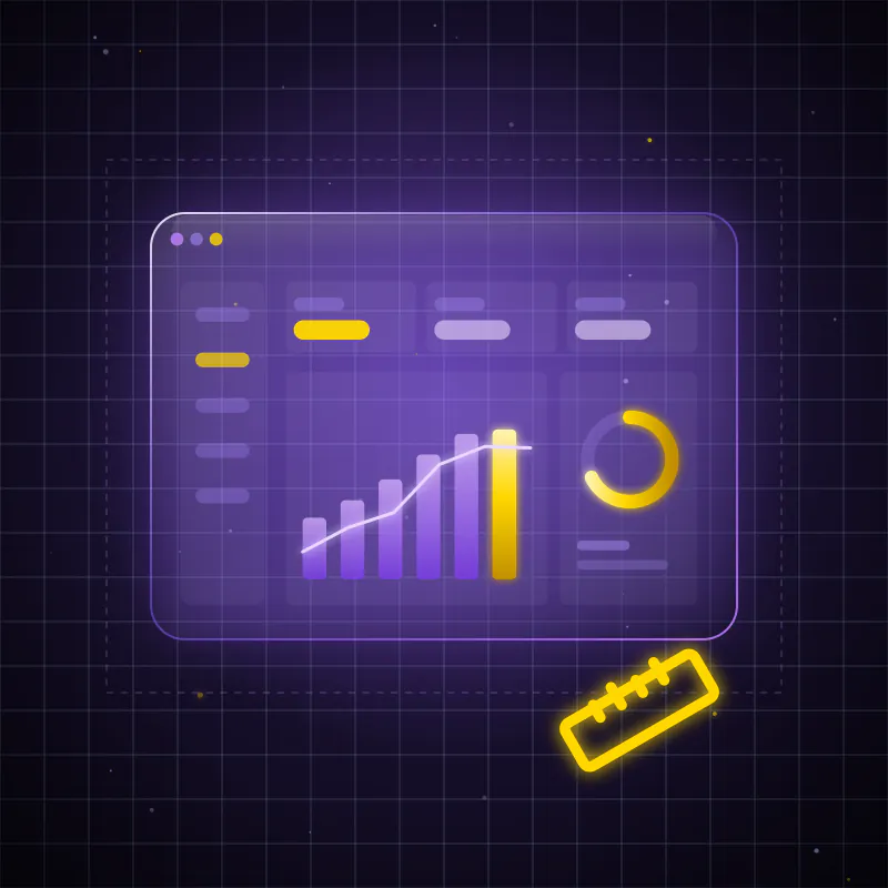GoHighLevel CRM dashboard with analytics and icons.