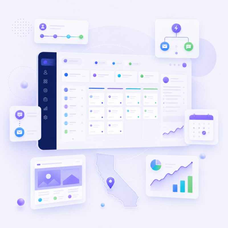 GoHighLevel CRM software interface with digital tools