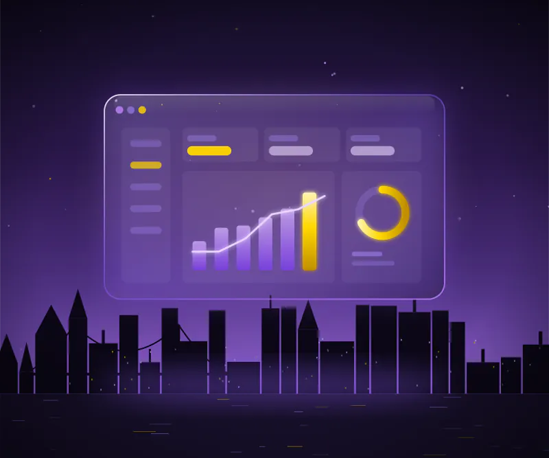 Dashboard showing GoHighLevel CRM software with icons.
