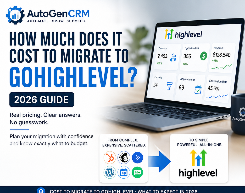 cost to migrate to GoHighLevel
