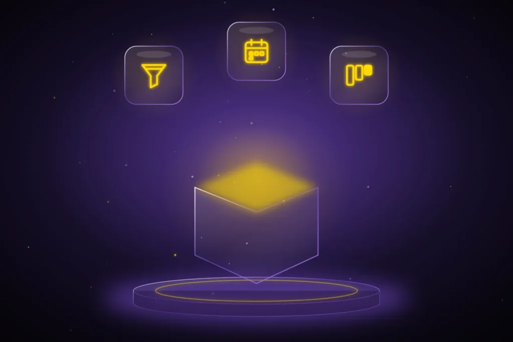 GHL snapshot for med spas with funnel, booking calendar and pipeline icons