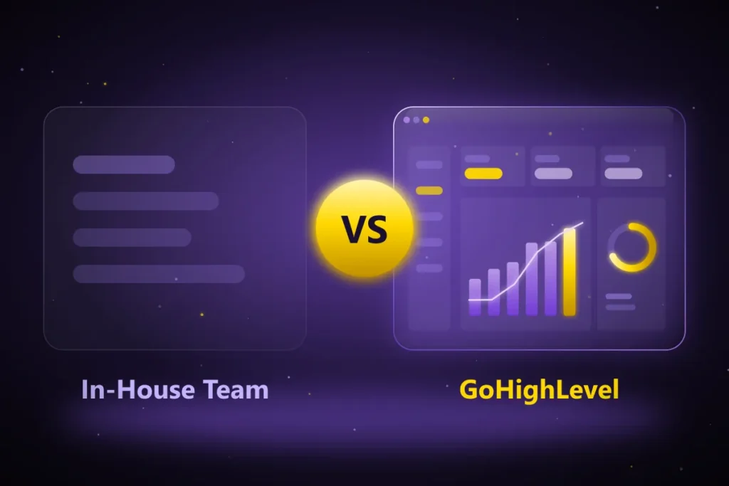 GoHighLevel vs In-House Marketing Team
