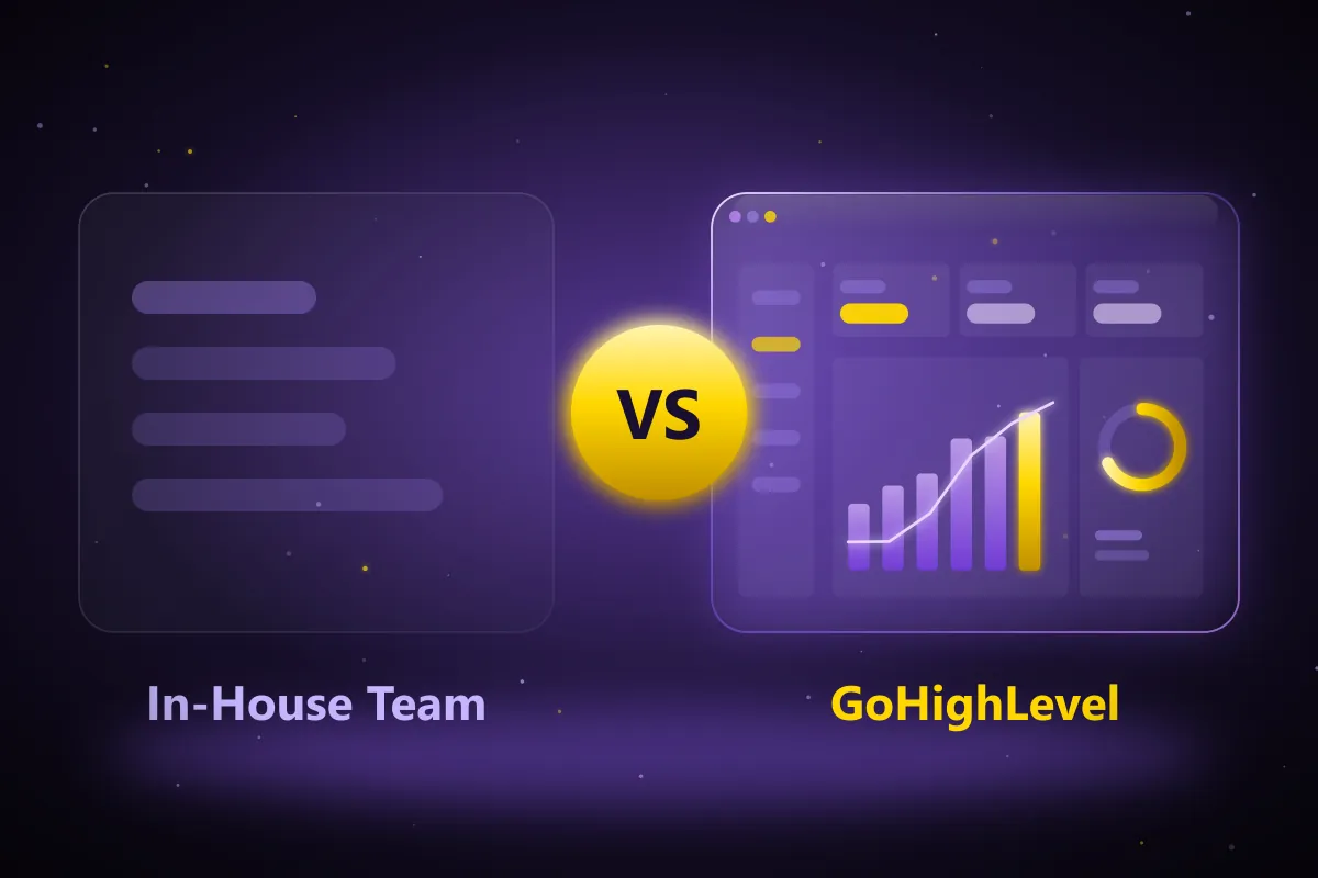 GoHighLevel vs In-House Marketing Team